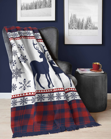 CIEPŁY KOC ŚWIĄTECZNY ŚWIĘTA PLED NARZUTA 150X200