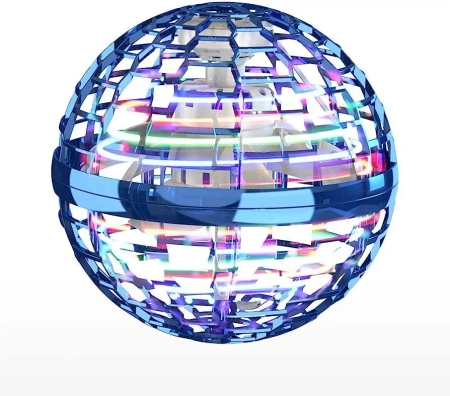 LATAJĄCA KULA BOOMERANG SPINNER LED UFO PIŁKA ŚWIECĄCA STEROWANA RĘKĄ