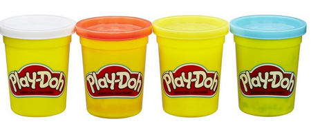 PLAY-DOH 4 X Ciastolina Masa plastyczna Tuby 4-pak HASBRO DINOZAURY