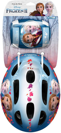 KRAINA LODU ZESTAW KASK 4 OCHRANIACZE ROWER DZIECI