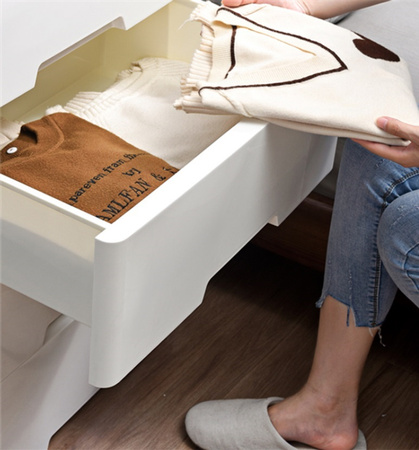 PLASTIKOWY POJEMNIK REGAŁ KOSZ NA ZABAWKI SZAFKA SZUFLADY 5 PÓŁEK