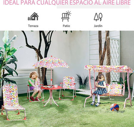 MOTYLKI DWUOSOBOWA HUŚTAWKA OGRODOWA DLA DZIECI