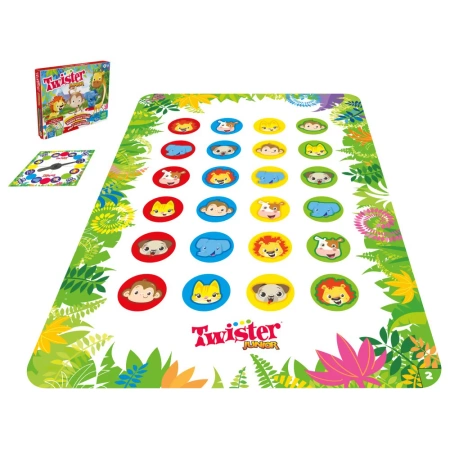 TWISTER JUNIOR Gra zręcznościowa dwustronna 2 poziomy gry 2w1 Hasbro F7478