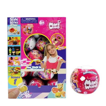 MINI WORLD SERIA 1 KULA NIESPODZIANKA KUCHNIA KITCHEN PRZEKĄSKI ŚNIADANIE