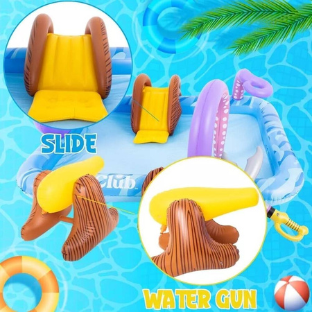 BASEN PARK WODNY PLAC ZABAW ZJEŻDŻALNIA FONTANNA ARMATKA DLA DZIECI