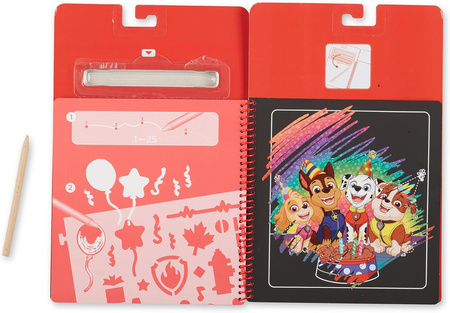 PSI PATROL KSIĄŻECZKA WYDRAPYWANKA MARSHALL ZABAWKA W PODRÓŻ DO SAMOCHODU