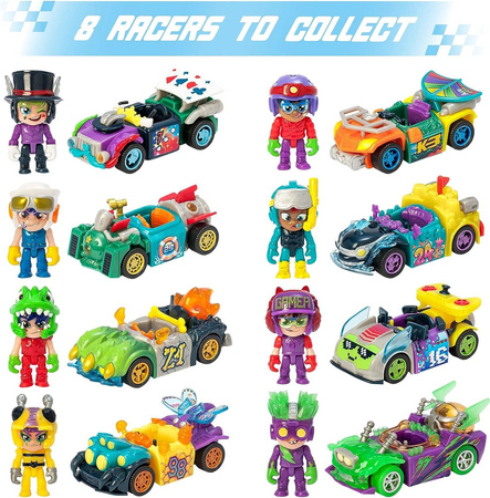 T-RACERS GLOW RACE SERIA 4 AUTKO Z FIGURKĄ