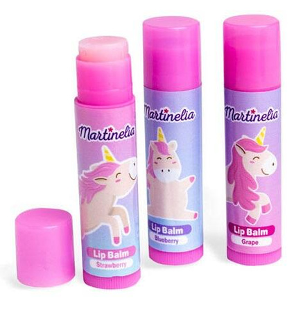 MARTINELIA JEDNOROŻEC Balsam Zestaw Balsamów do ust 3 szt