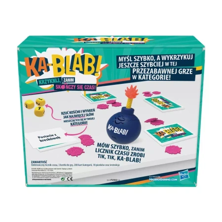 HASBRO SZALONA GRA RODZINNA KA-BLAB! KARTY DZIECI