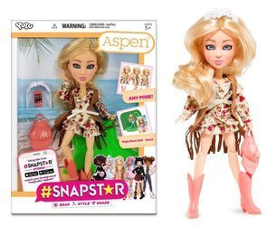 TM TOYS LALKA SNAP STAR Snapstar ASPEN + aplikacja