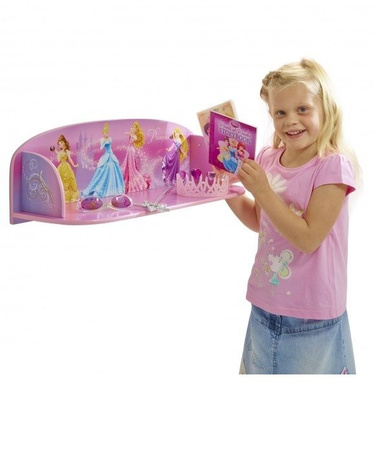 PRINCESS KSIĘŻNICZKI PÓŁKA NA ŚCIANĘ SZAFKA