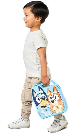 BLUEY I BINGO PIESKI FIGURKI 8 SZTUK + WALIZKA
