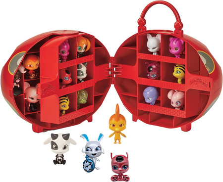 MIRACULOUS BIEDRONKA I CZARNY KOT KWAMI FIGURKA NIESPODZIANKA BOX