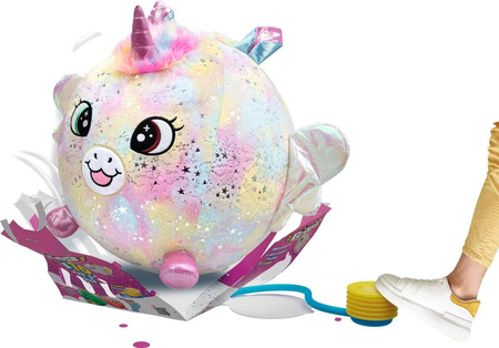 BIGGIES TĘCZOWY JEDNOROŻEC UNICORN MASKOTKA PLUSZAK DO POMPOWANIA