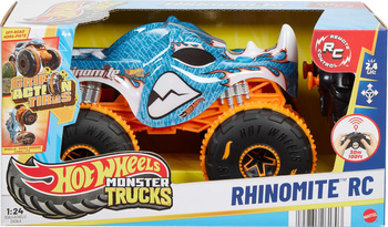 Hot Wheels Monster Trucks RC Rhinomite Zdalnie sterowany pojazd 1:24 JBK11