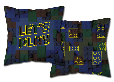 KLOCKI DWUSTRONNA PODUSZKA ŚWIECĄCA JASIEK + WKŁAD