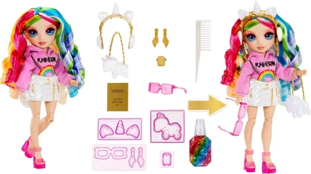 LALKA RAINBOW HIGH HAIR CHALK AMAYA RAINE ZESTAW KOLOROWE WŁOSY KREDA