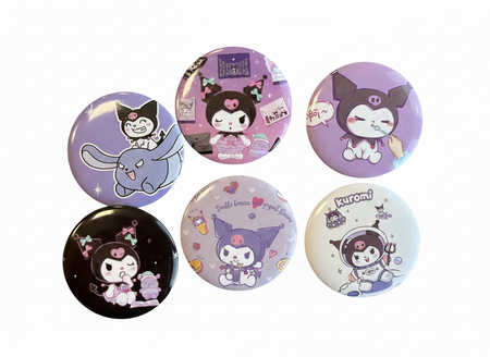 PLECAK SZKOLNY KUROMI TORNISTER PRZYPINKI Klasy 1-3 BRELOK 3-9