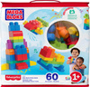 MEGA BLOKS FISHER PRICE DUŻE KLOCKI 60 ELEMENTÓW W TORBIE DLA DZIECI 1+