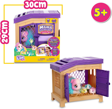 LITTLE LIVE PETS MAMA SURPRISE ŚWINKA MORSKA ŚWINKI TĘCZA TĘCZOWA RAINBOW
