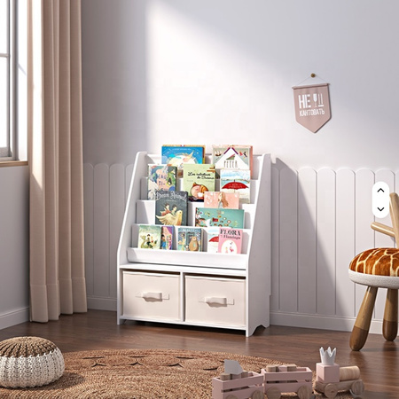 REGAŁ NA KSIĄŻKI SZAFKA ORGANIZER DLA DZIECI STOJAK PÓŁKA Biblioteczka
