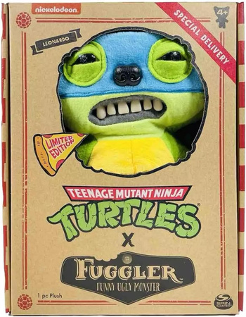 FUGGLER PLUSZOWY POTWÓR MASKOTKA WOJOWNICZE ŻÓŁWIE NINJA LEONARDO TURTLES