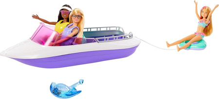 MATTEL BARBIE MERMAID POWER ZESTAW 2 LALKI MOTORÓWKA HJK58