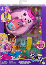 POLLY POCKET KOMPAKTOWA TOREBKA JEŻYKI 2 MINILALKI + AKCESORIA JBJ91