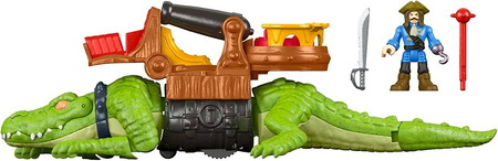 Imaginext Kroczący Krokodyl i Pirat Hak DHH63