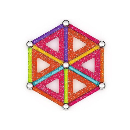 GEOMAG KLOCKI MAGNETYCZNE GLITTER BROKATOWE RECYCLED GM535