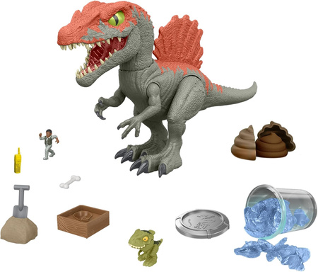 Mattel Jurasic World Crushivores Spinozaur Dziki ucieknier Zestaw