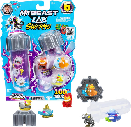 MrBeast Lab Swarms Seria 3 z Niespodzianka i Limitowanymi Figurkami 6 Pack