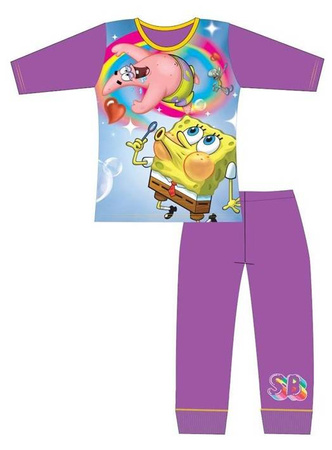 SPONGEBOB GĄBECZKA PIŻAMA PIŻAMKA 110 4-5 LAT