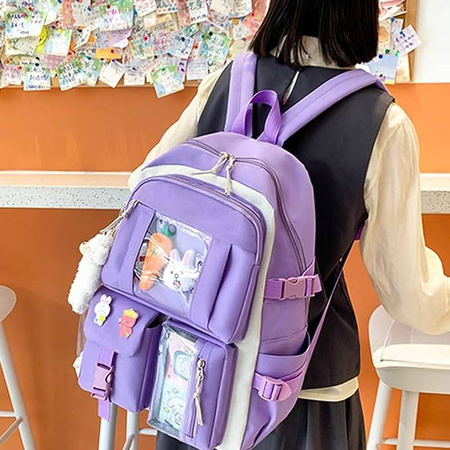 PLECAK SZKOLNY KRÓLIK MIŚ TORNISTER ZESTAW PIÓRNIK TORBA 4w1