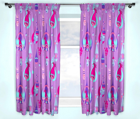 TROLLS TROLS TROLLE Zasłony Zasłonki 1,83 M