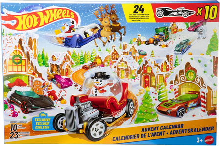 HOT WHEELS KALENDARZ ADWENTOWY 2025 24 NIESPODZIANKI 10 AUTEK AKCESORIA