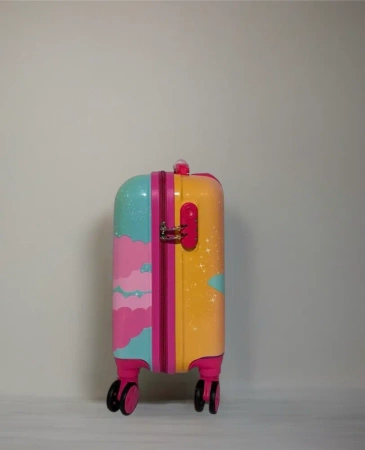 WALIZKA JELONEK MOTYLKI DLA DZIECI KABINOWA DO SAMOLOTU DZIECIĘCA PODRÓŻNA