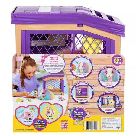 LITTLE LIVE PETS MAMA SURPRISE ŚWINKA MORSKA ŚWINKI TĘCZA TĘCZOWA RAINBOW