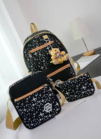 PLECAK SZKOLNY TORNISTER TORBA PIÓRNIK 3W1 BRELOK