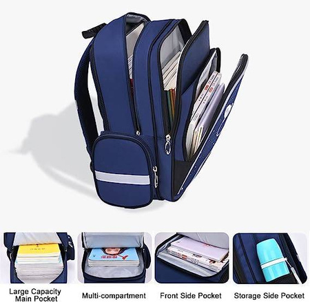 PLECAK SZKOLNY TORNISTER KOSMOS KOSMONAUTA DZIECI