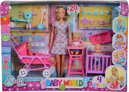 Simba Lalka Steffi Love W POKOJU DZIECIĘCYM OPIEKUNKA DLA DO DZIECI