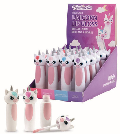 Błyszczyk do ust dla dzieci jednorożec Unicorn Lip Gloss Martinelia 4 g