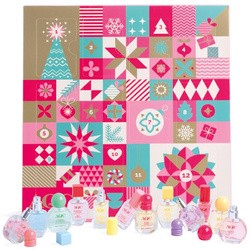 IDC AQC KALENDARZ ADWENTOWY ŚWIĘTA ZESTAW KOSMETYKÓW PERFUMY MGIEŁKI