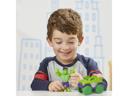 MARVEL SPIDEY I SUPER-KUMPLE FIGURKA HULK 10 CM Z POJAZDEM SPIDERMAN