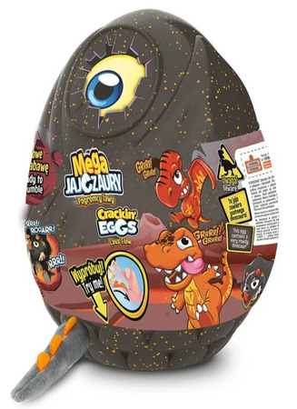 MEGA JAJOZAURY DINOZAUR W JAJKU INFERNO SZARY 26CM