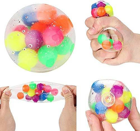 PIŁKA SENSORYCZNA ANTYSTRESOWA GNIOTEK FIDGET TOYS