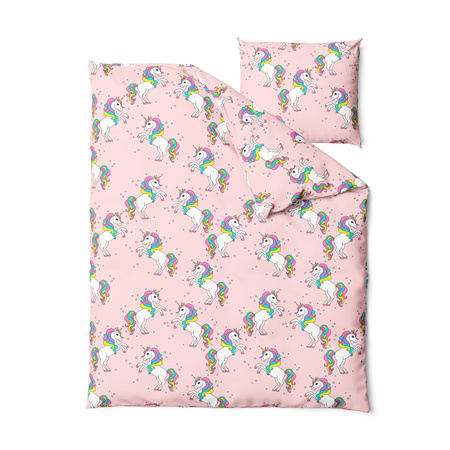 POŚCIEL 140x200 JEDNOROŻEC UNICORN DLA DZIECI MŁODZIEŻOWA