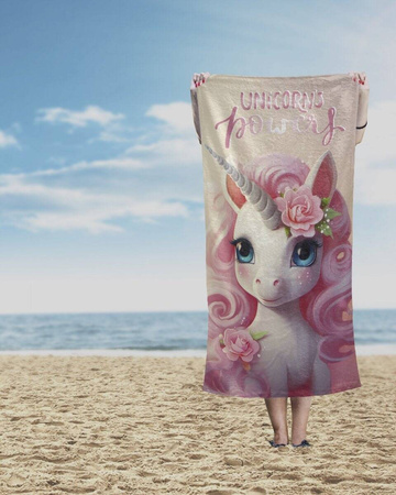 JEDNOROŻEC KONIK UNICORN RĘCZNIK KĄPIELOWY PLAŻOWY DZIECIĘCY DZIECI BASEN