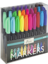 MARKERY PERMANENTNE 30szt PISAKI MAZAKI FLAMASTRY DO PLASTIKU SZKŁA ZESTAW