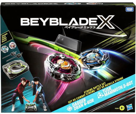 ZESTAW BITEWNY DLA 2 OSÓB BEYBLADE X 2 dyski 2 wyrzutnie Hasbro F9588